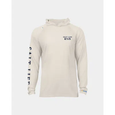 Salt Life Angler Tactics Lightweight Performance Hoodie In Gray
