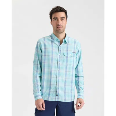 Salt Life Baitcaster Slx Performance Long Sleeve Shirt In Green