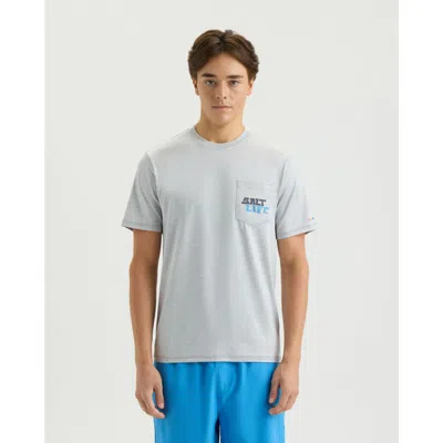 Salt Life Beyond The Break Ss Space Dye Tee In Gray