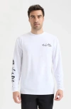 Salt Life Big Tuna Long Sleeve Performance Tee In White