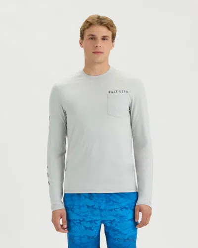 Salt Life Bottoms Up Performance Long Sleeve Tee In Animal Print