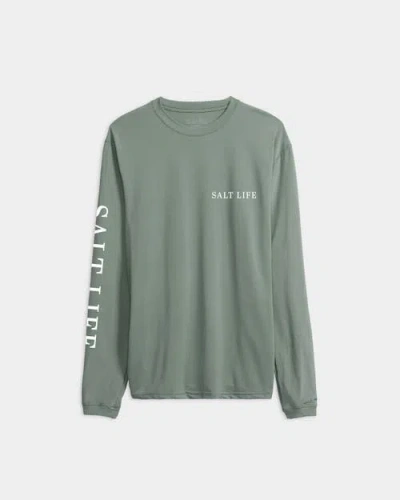 Salt Life Canopy Performance Long Sleeve Tee In Green