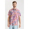 Salt Life Canopy Short Sleeve Button Down In Multi
