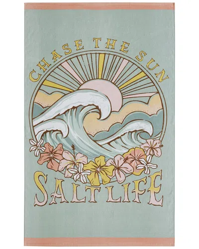 Salt Life Chase The Sun Beach Towel In Gray