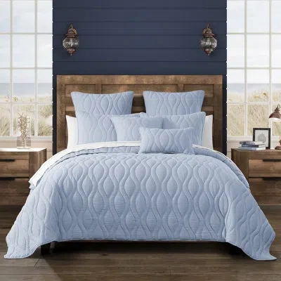 Salt Life Cove Full/queen 3pc. Quilt Set In Blue