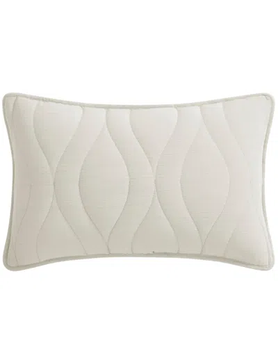 Salt Life Cove Quilted Boudoir Decorative Pillow, 12" X 20" In Neutral