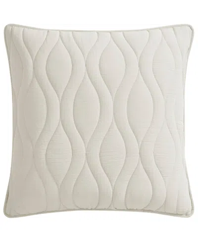 Salt Life Cove Quilted Sham, European In White