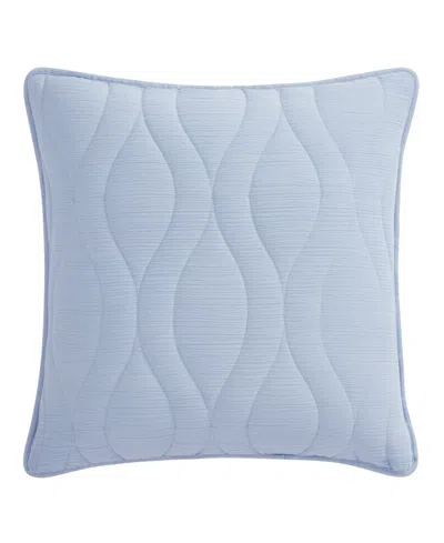 Salt Life Cove Square Quilted Decorative Pillow, 20" X 20" In Blue