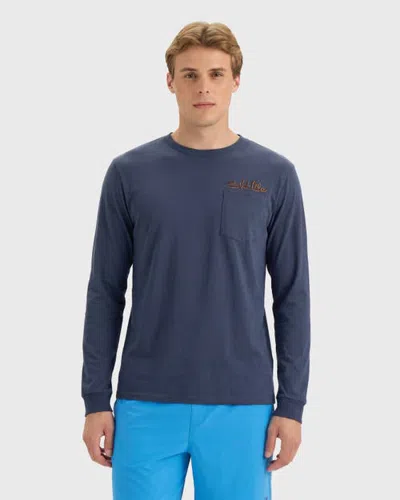 Salt Life Crustacean Nation Long Sleeve Tee In Blue