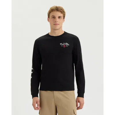 Salt Life Dive And Conquer Long Sleeve Tee In Black