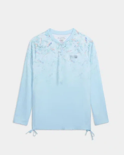 Salt Life Fade Away Performance Long Sleeve In Blue