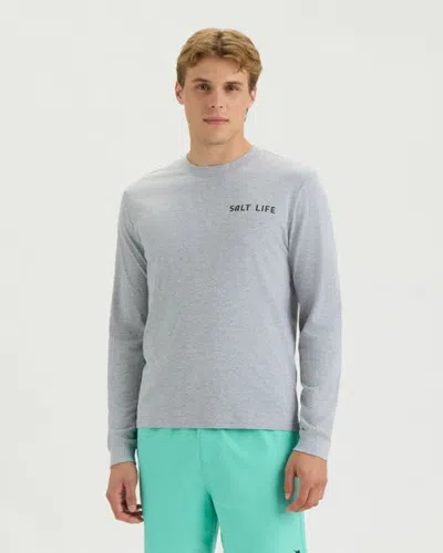 Salt Life Freshwater Reflection Long Sleeve Tee In Animal Print