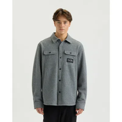 Salt Life Harbor Shacket In Gray