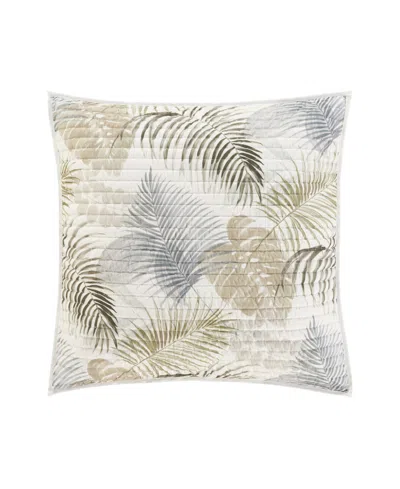 Salt Life Hatteras Quilted Sham, European In White