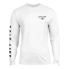 Salt Life Heavy Seas Performance Long Sleeve Tee In White