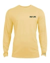 Salt Life Live Above Or Below Long Sleeve Performance Tee In Gold