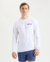 Salt Life Live Above Or Below Long Sleeve Performance Tee In White