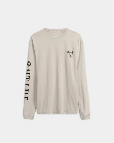 Salt Life Lobster Bar Long Sleeve Slx Performance Tee In Metallic