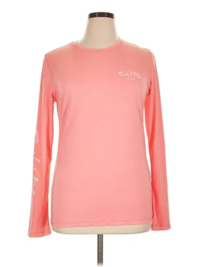 Pre-owned Salt Life Long Sleeve T-shirt In Pink