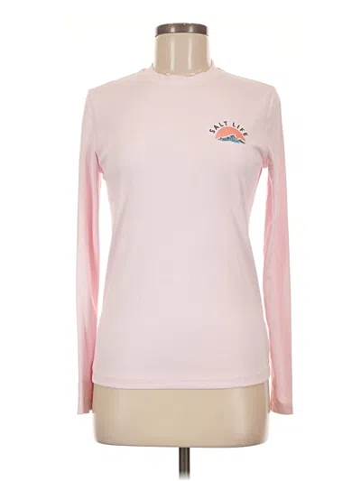 Pre-owned Salt Life Long Sleeve T-shirt In Pink