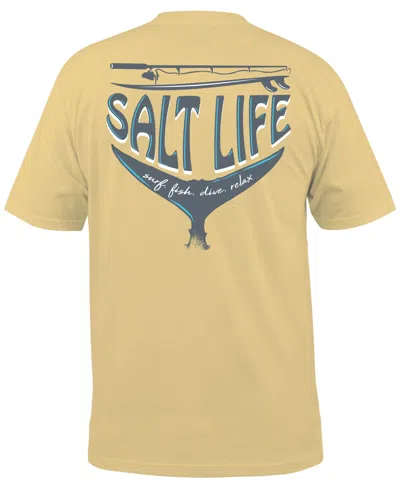 Salt Life Men's Reel Wicked Graphic T-shirt In Yellow