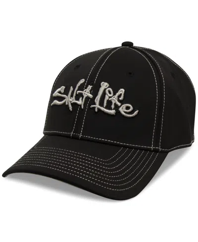Salt Life Men's Technical Signature Hat In Black