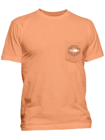 Salt Life Mens Cotton Logo T-shirt In Pink