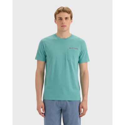 Salt Life Offshore Catch Short Sleeve Tee In Green
