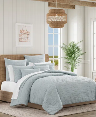 Salt Life Oslo Stripe 3-piece Comforter Set, Full/queen In Blue