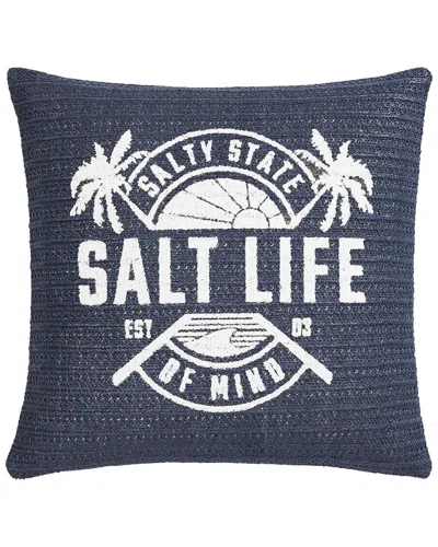 Salt Life Raffia Decorative Throw Pillow In Gray
