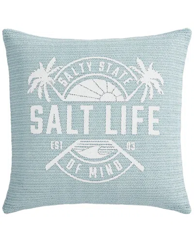 Salt Life Raffia Decorative Throw Pillow In Blue