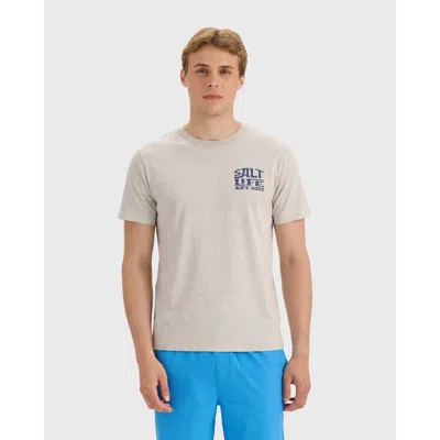 Salt Life Ride The Tide Short Sleeve Tee In Gray
