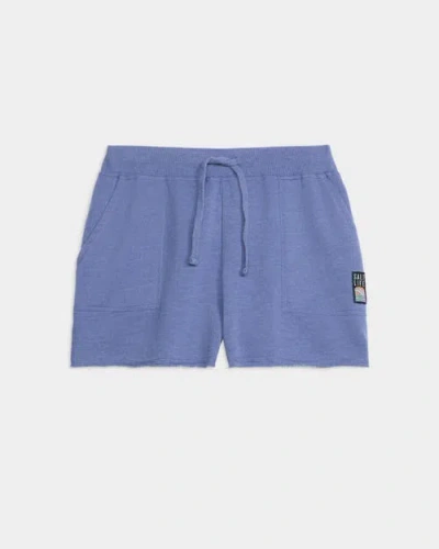 Salt Life Salty Mind Ocean Washed Fleece Short In Blue