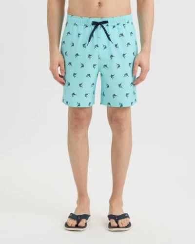 Salt Life Sandbar Sunday Allover Printed Shorts In Blue