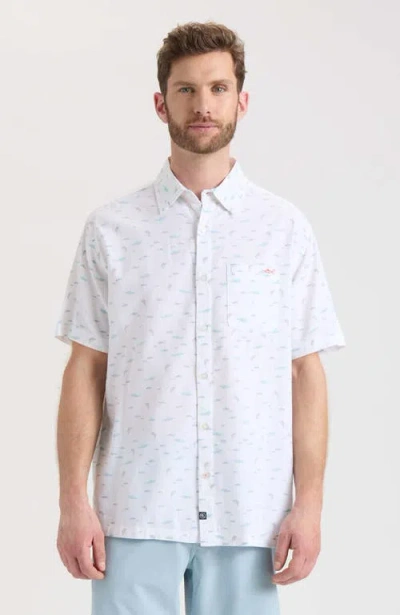 Salt Life Shark Bait Short Sleeve Shirt In White