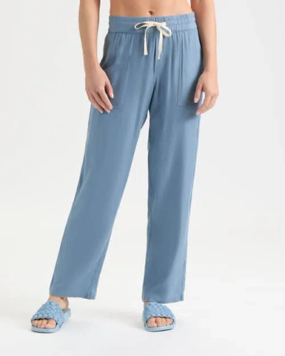 Salt Life Skipper Woven Lightweight Twill Pants In Blue