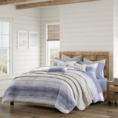 Salt Life Slater Full/queen 3pc. Comforter Set In Blue