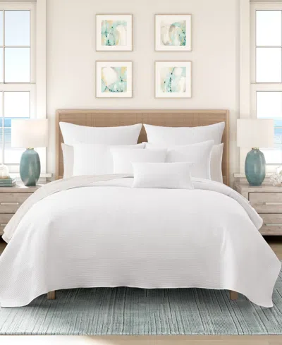 Salt Life Stillwater Solid 3-piece Quilt Set, King/california King In White