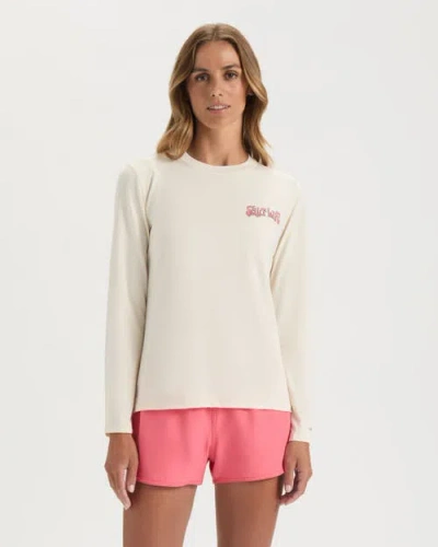 Salt Life Sunrise Vibes Slx Performance Long Sleeve Shirt In White