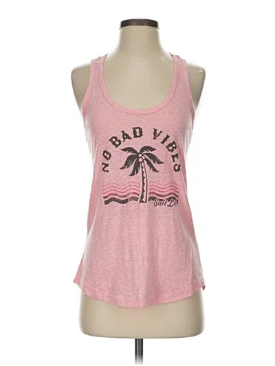Pre-owned Salt Life Tank Top Pink Halter Neckline Tops