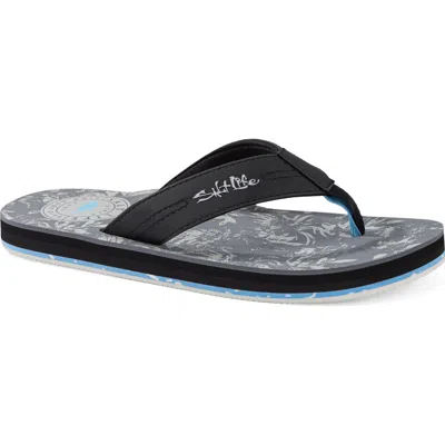 Salt Life The Harbor Flip Flop In Black