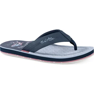Salt Life The Harbor Flip Flop In Blue