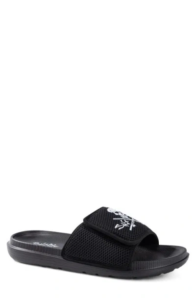 Salt Life The Reel Pool Slide Sandal In Black