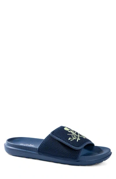 Salt Life The Reel Pool Slide Sandal In Blue