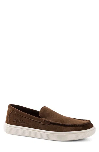 Salt Life The Sandstone Leather Slip On In Brown
