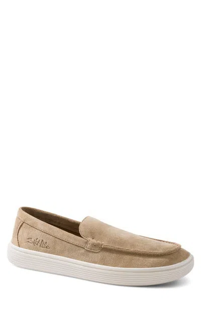 Salt Life The Sandstone Leather Slip On In Tan-beige