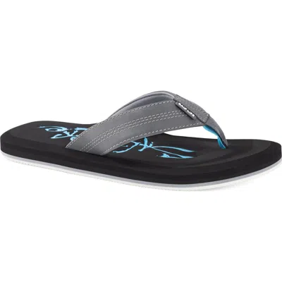 Salt Life The Skiff Flip Flop In Gray