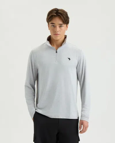 Salt Life Tight Line Performance Quarter Zip In Gray