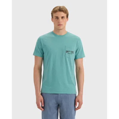 Salt Life Tipsy Crab Short Sleeve Tee In Blue