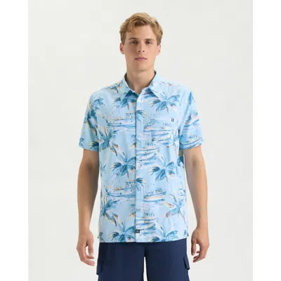Salt Life Tropic Reverie Woven Shirt In Blue